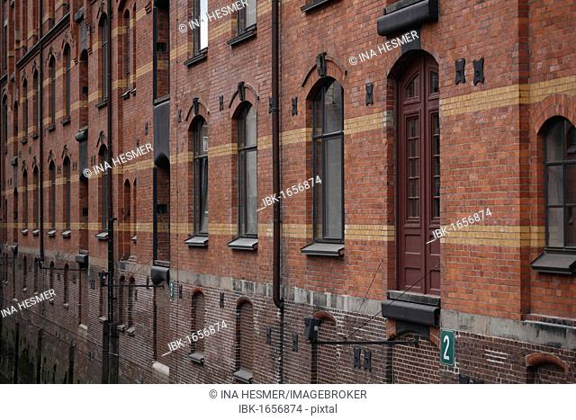 Facades, Speicherstadt district, Hamburg, Germany, Europe