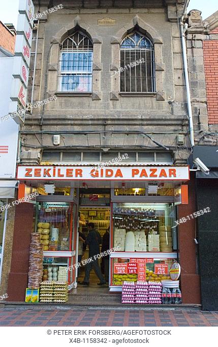 Shop selling sweets Afyon western Anatolia Turkey Asia