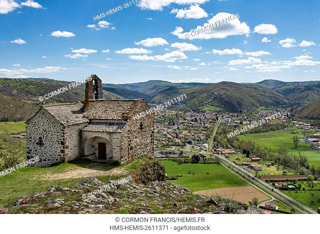 France, Cantal, Massiac, Sainte Madeleine chapel of Chalet, the thirteenth and fourteenth centuries