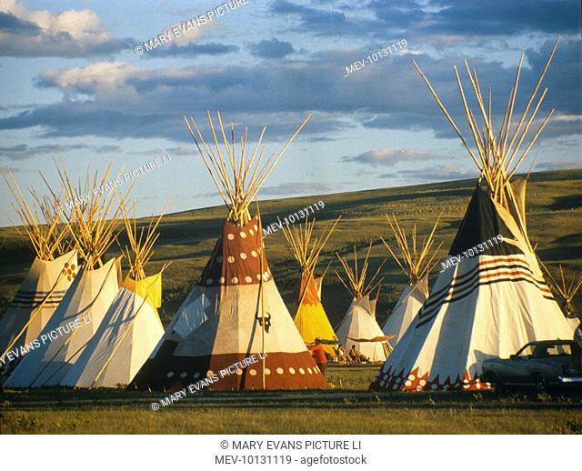 Blackfoot Indian Reserve, at Alberta, Canada