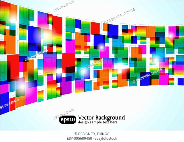 Abstract colorful background. Vector rectangle design