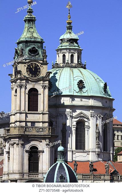 Czech Republic, Prague, Lesser Town, St Nicholas Church,