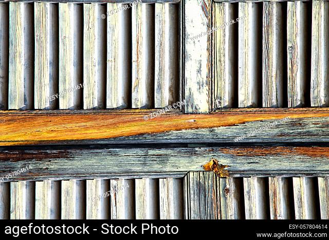 window varese palaces italy abstract   wood venetian blind in the concrete brick