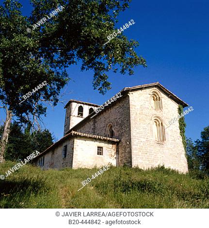Romanesque church. Gujuli, Alava, Basque Country, Spain