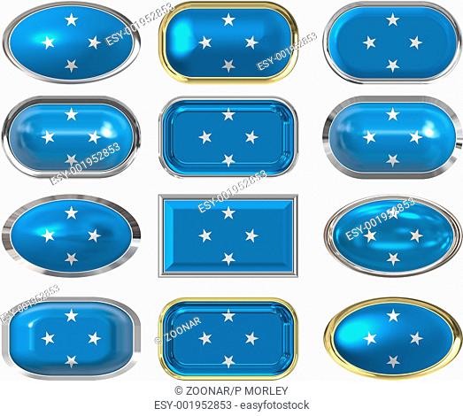 12 buttons of the Flag of Micronesia
