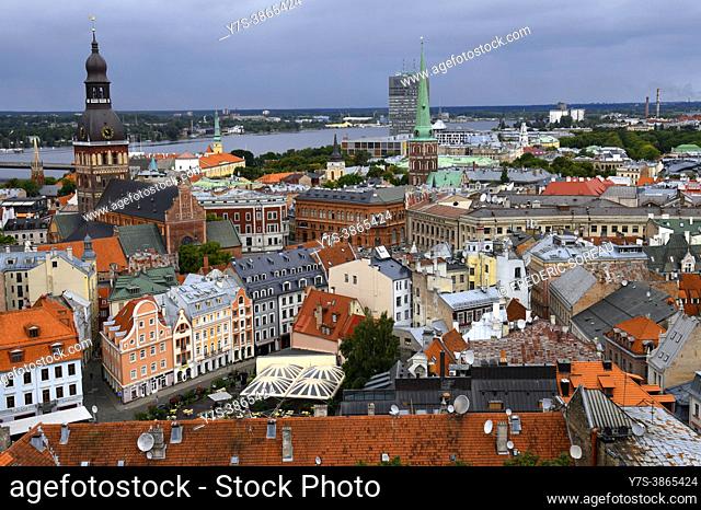 View over Old Town of Riga, Latvia