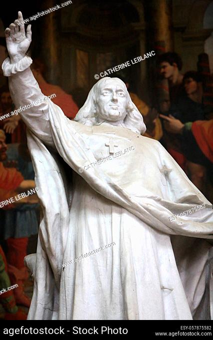 Monument of Jacques-Benigne Bossuet (1627-1704), bishop of Meaux from 1681 to 1704, by Ernest Henri Dubois (1863-1930), placed in the cathedral of Meaux in 1911