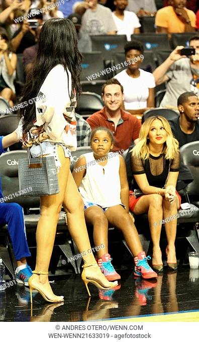 Summer Classic Charity Basketball Game held at the Barclay's Center Featuring: Rihanna Where: New York, New York, United States When: 21 Aug 2014 Credit: Andres...
