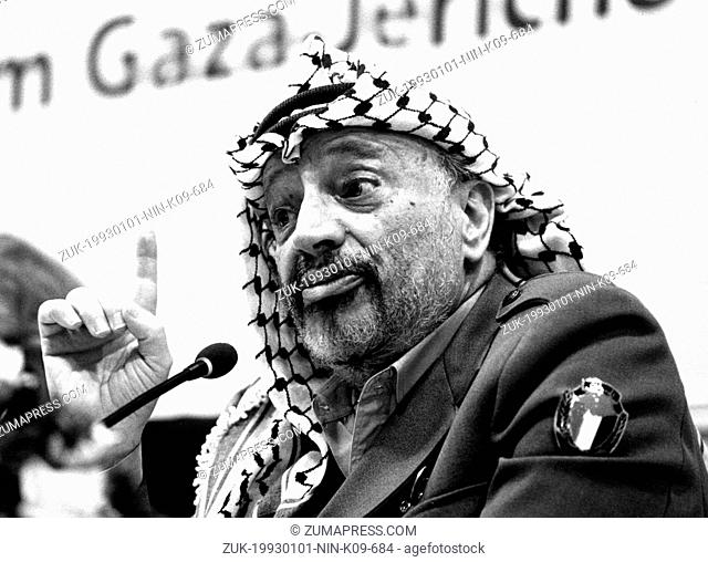 Jan 01, 1993 - East Jerusalem, Israel - For decades YASSER ARAFAT has been the leader and figurehead of the Palestinian people's struggle for statehood
