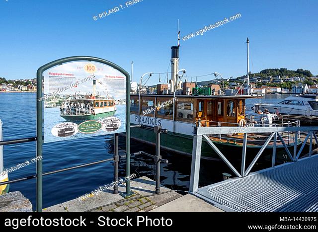 Norway, Møre og Romsdal, Kristiansund, the town ferry Sundbat Ferry Framnæs is one of the oldest means of transport
