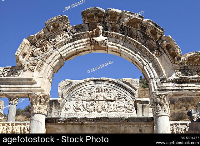 Hadrian's Temple, Ephesus, Izmir, Turkey, Asia