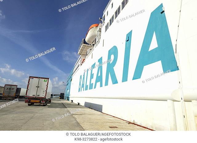 ferry de Balearia, Mallorca, balearic islands, Spain