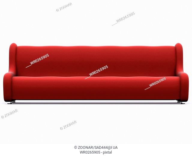 long sofa at many places. 3d