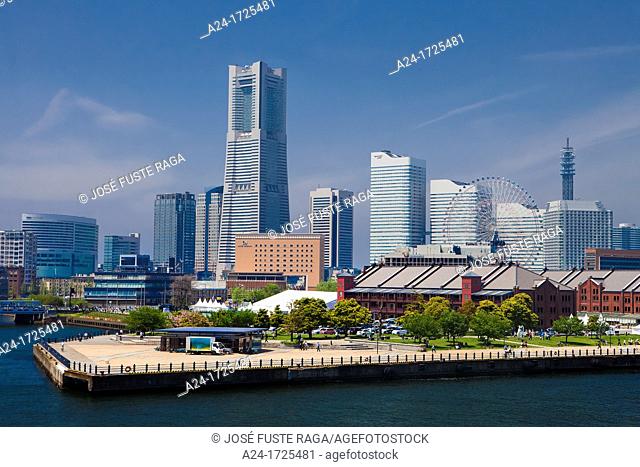 Japan , Yokohama City, Yokohama skyline, Landmark Bldg