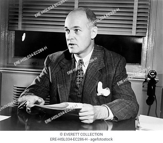 George Kennan in New York on Nov. 19, 1951. He previously was a State Department Russian expert when he wrote his 1946 'long telegram' of 5
