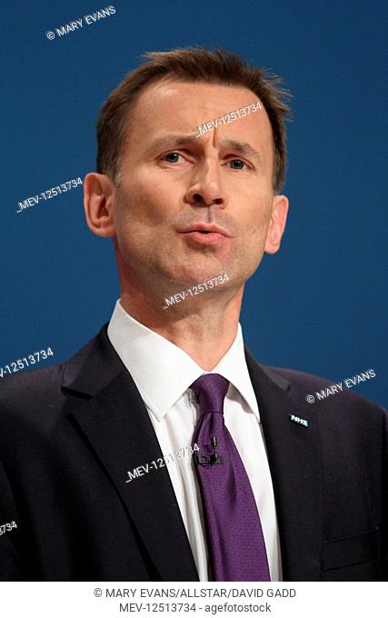 Jeremy Hunt MP Secretary Of State For Health Conservative Party Conference 2014 Icc, Birmingham, England 30 September 2014