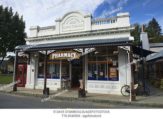 Old building in historic Arrowton, Otago, New Zealand