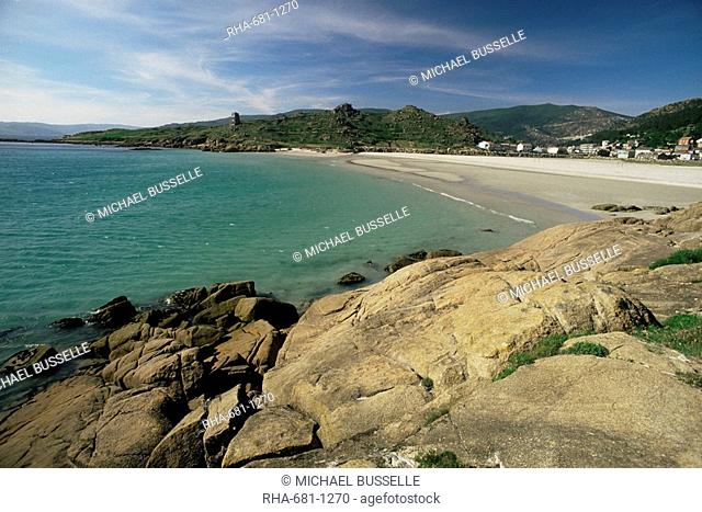 Seascape near La Coruna, Ria de Muros y de Noya, Galicia, Spain, Europe