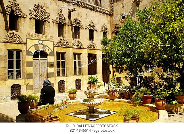Atchic Basha Palace home to the Museum for Traditional Art, Jdeidé, Aleppo, Syria