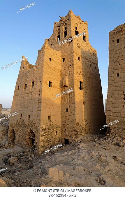 Deserted old town of Marib, Yemen