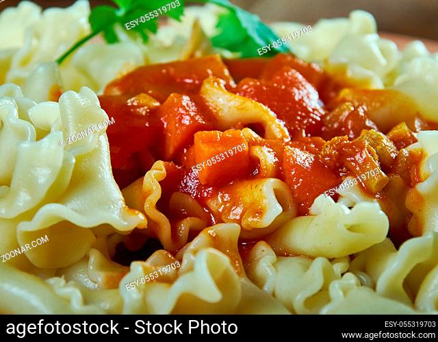 Campanelle pasta Sauce vierge