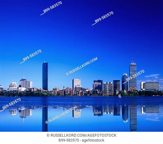 Back Bay Skyline, Boston, Massachusetts Usa