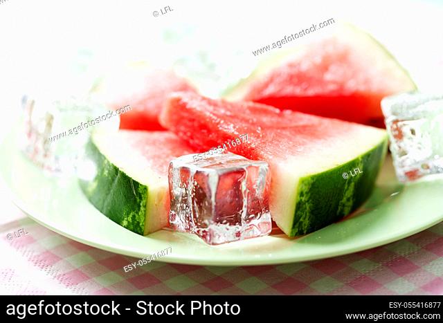refreshment, watermelon, melon slice