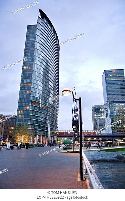 England, London, Tower Hamlets, The London Marriott Hotel West India Quay in the Docklands