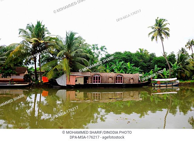 House boat in back water area , Ernakulum , Kerala , India