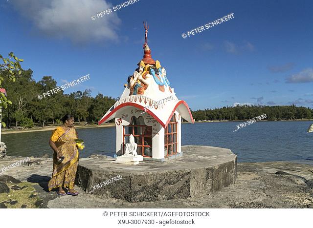 Anse La Raie Hindu shrine, Grand Gaube, Mauritius, Africa