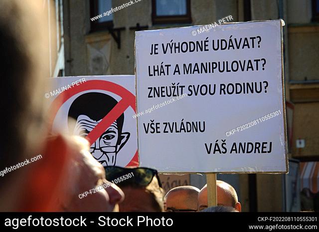 Pre-election rallies of Andrej Babis in Unhost, Czech Republic, on August 11, 2022. (CTK Photo/Petr Malina)