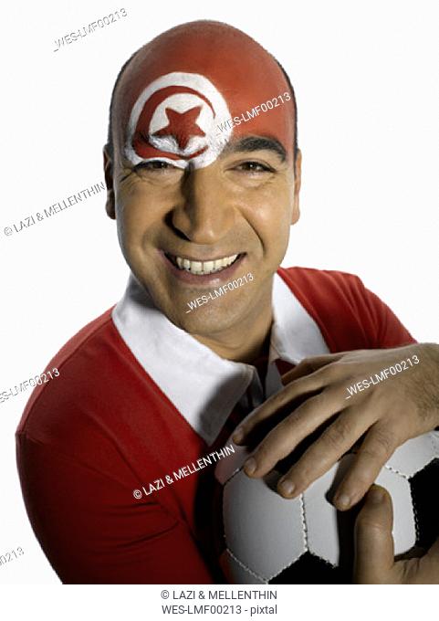 male tunesian soccer fan