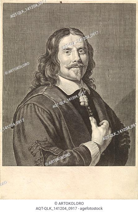 Portrait of Henricus Regius, Theodor Matham, Hendrick Bloemaert, 1661 - 1670