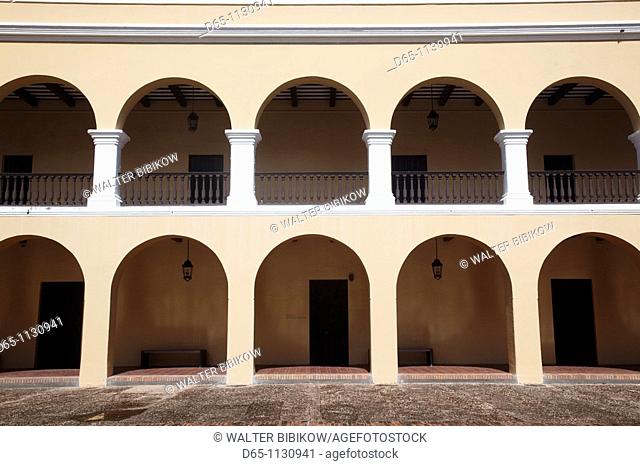 Puerto Rico, San Juan, Old San Juan, Convento de los Dominicos, Dominican Convent Museum, arches
