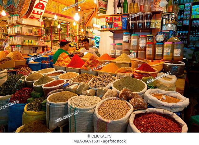 North Africa, Morocco, Meknes district. Market of Meknes