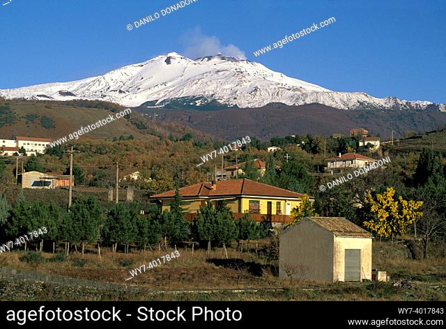 etna mountain, etna volcano, italy