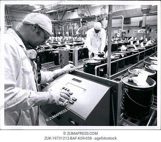Dec. 12, 1973 - Instant Inventory ?¢‚Ç¨‚Äú These pails of uranium powder at General Electric?¢‚Ç¨‚Ñ¢s Nuclear Fuel Department in Wilmington, N.C