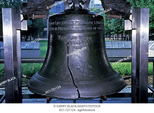 The Liberty Bell, in Philadelphia, Pennsylvania, USA