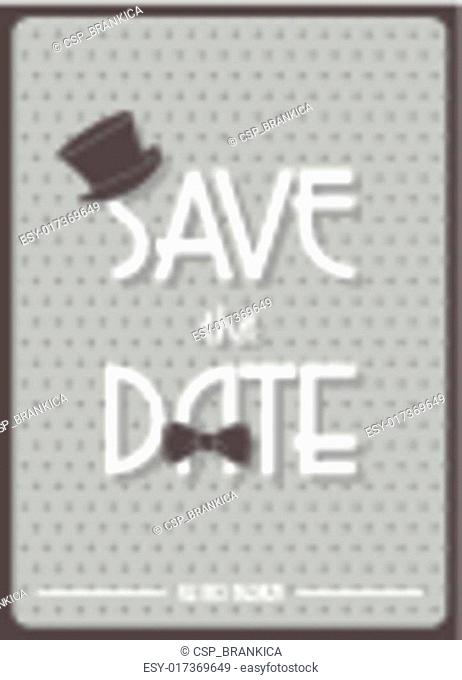 Save the Date retro poster