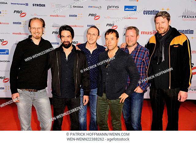 PRG LEA Live Entertainment Award 2015 at Messe - Arrivals Featuring: Radio Doria, Jan Josef Liefers Where: Frankfurt, Germany When: 14 Apr 2015 Credit: Patrick...