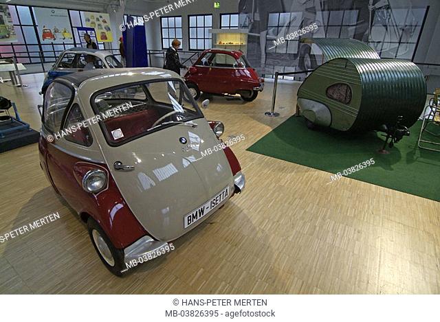 Germany, Munich, Theresienhöhe, German museum Verkehrszentrum exhibits cars old-timers