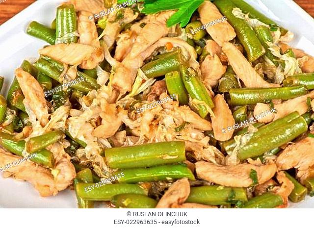 Green beans with chicken