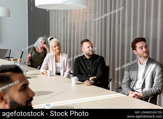 People at business meeting in boardroom