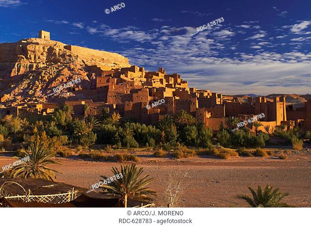 Ait Benhaddou Kasbah, Morocco, High Atlas Mountains, ksar Ait Benhaddou, Ouarzazate Province, Souss-Massa-Draa region, UNESCO World Heritage Site, Maghreb