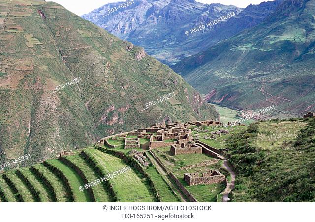 Inca ruins. Pisac. Peru