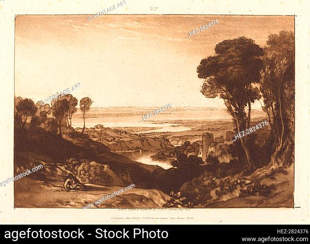 Junction of Severn and Wye, published 1811. Creator: JMW Turner