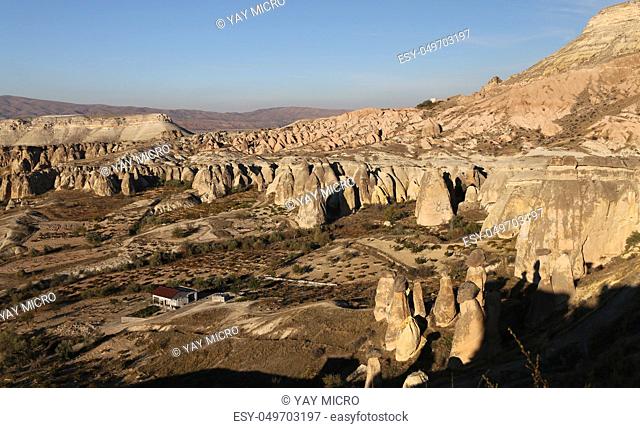 Rose Valley in Cavusin Village, Cappadocia, Nevsehir City, Turkey
