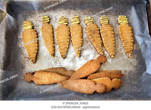 Easter Graham Cracker Carrot Cookies