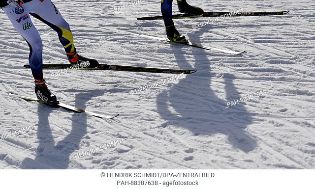 Athletes train in the stadium ahead of the Nordic World Ski Championships in Lahti, Finland, 21 February 2017. The World Championships run from 22 February to...