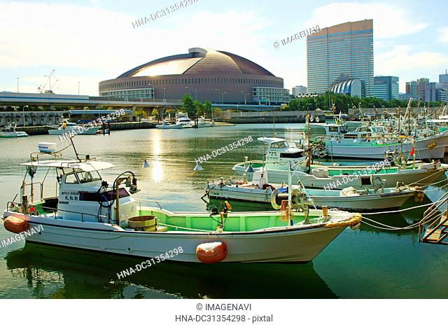 Izaki Fishing Port and Fukuoka Yahuoku Dome, Fukuoka Prefecture, Japan